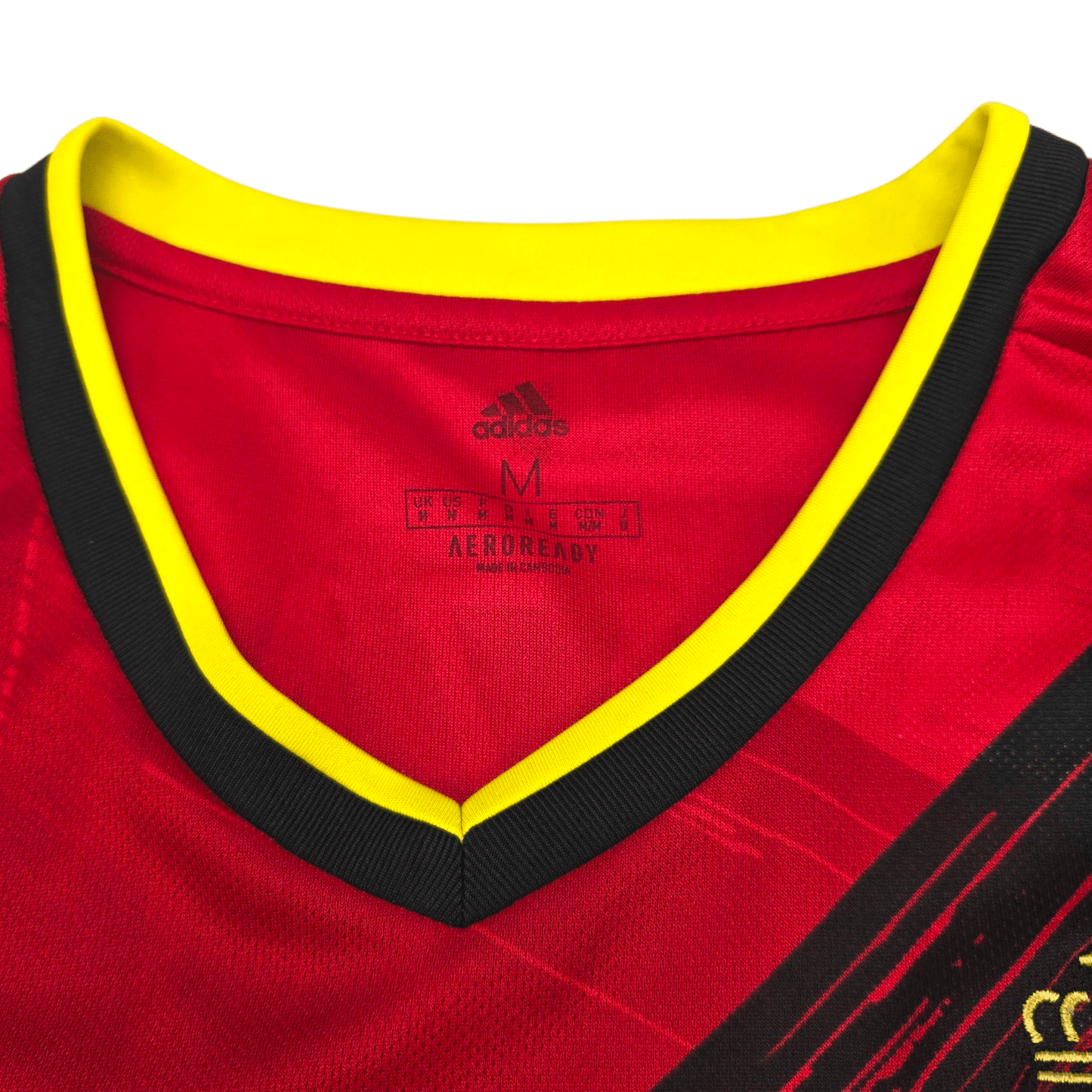 2020/21 Belgium Home Football Shirt (M) Adidas #10 Hazard