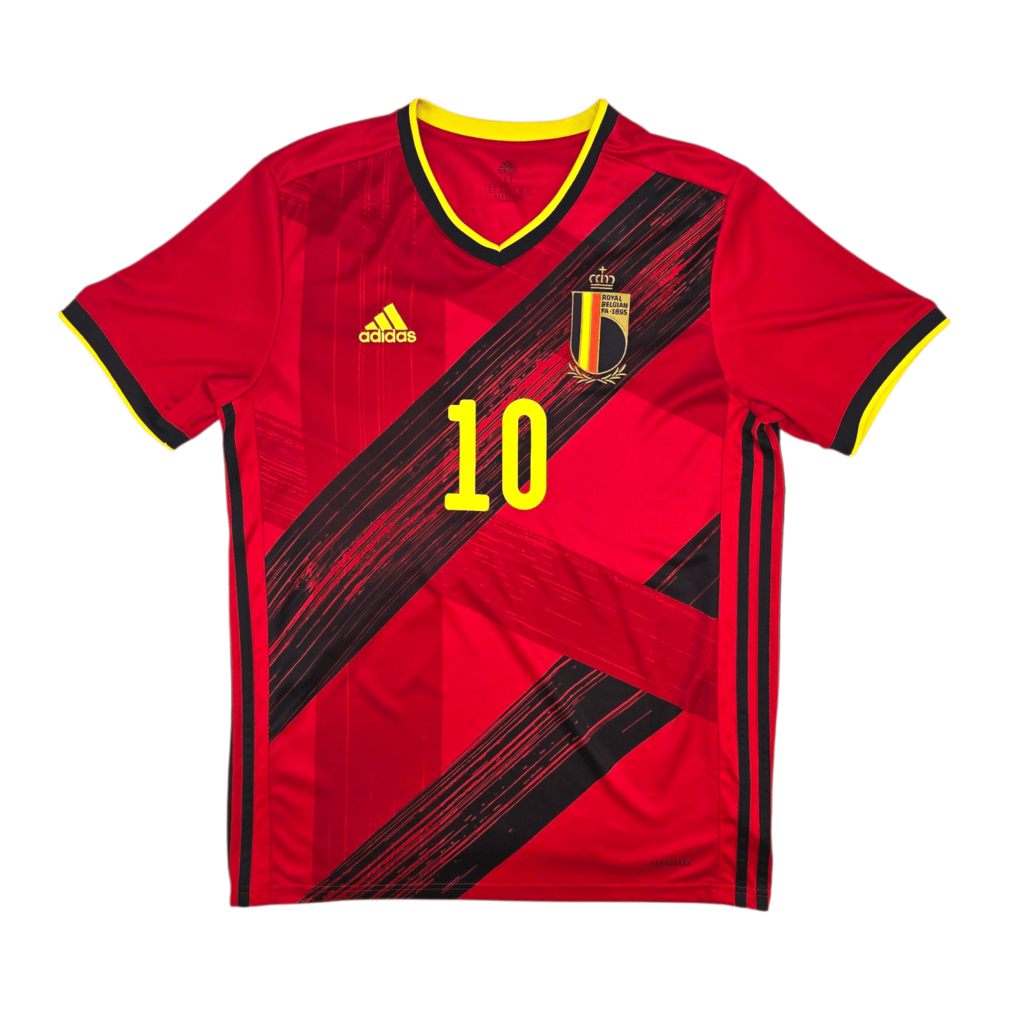 2020/21 Belgium Home Football Shirt (M) Adidas #10 Hazard