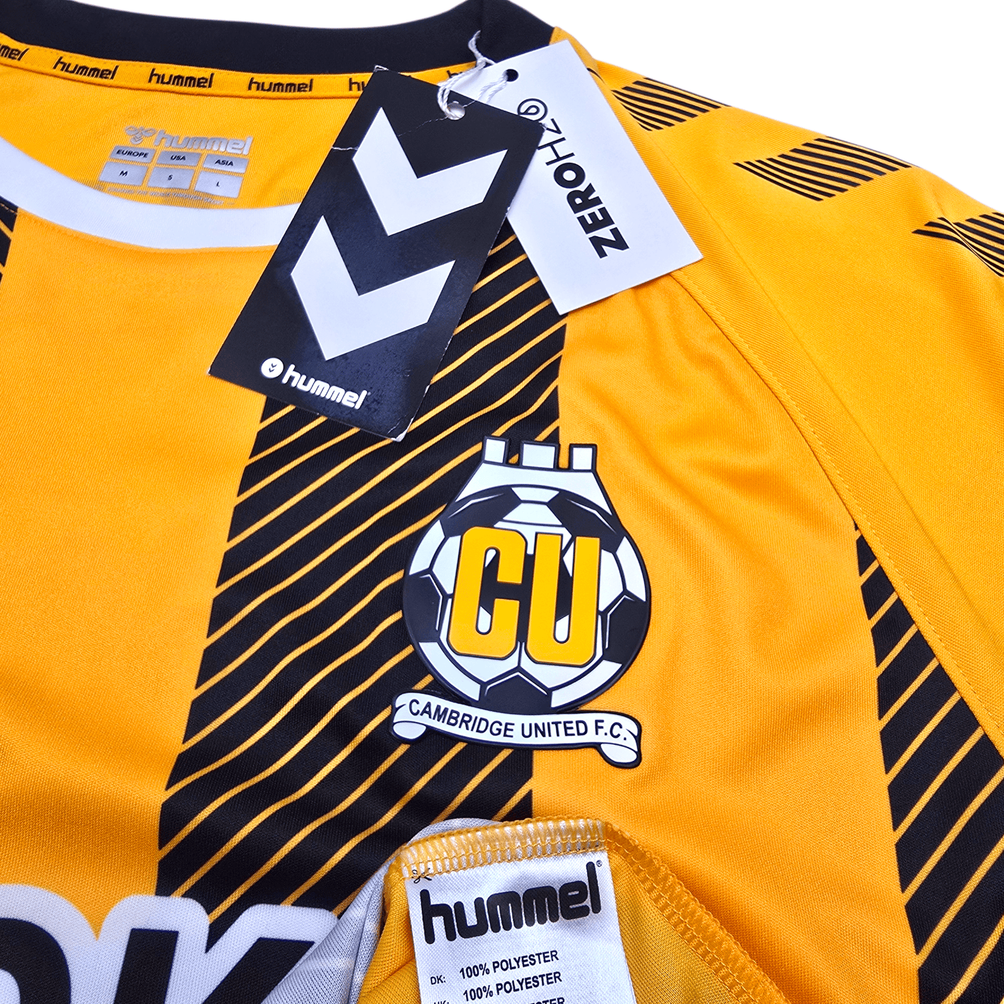 2020/21 Cambridge United Home Football Shirt (M) Hummel #20 Ironside (BNWTs)