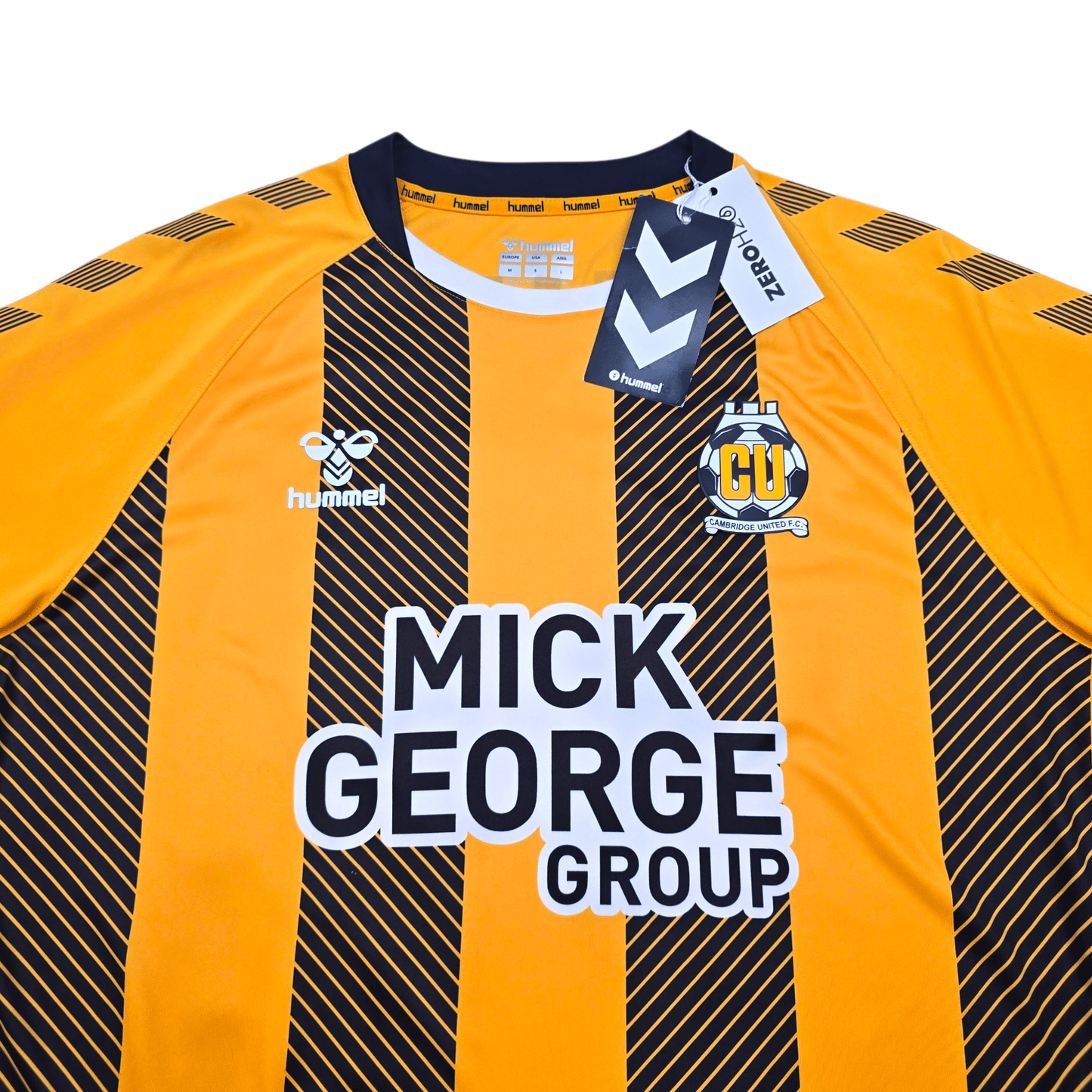 2020/21 Cambridge United Home Football Shirt (M) Hummel #20 Ironside (BNWTs)