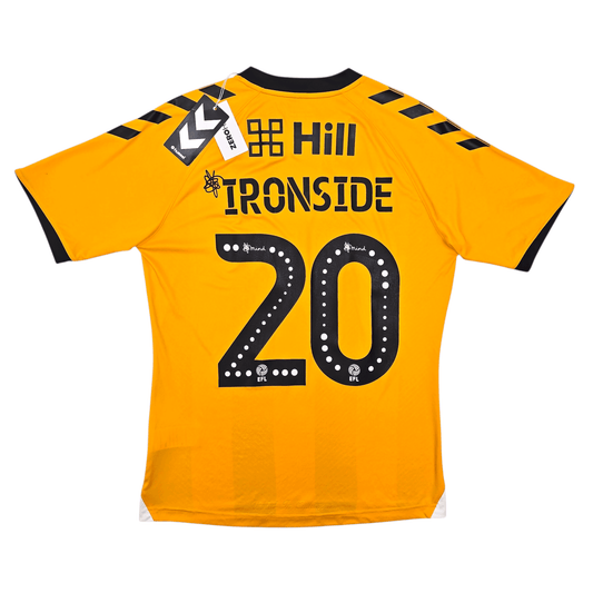 2020/21 Cambridge United Home Football Shirt (M) Hummel #20 Ironside (BNWTs)
