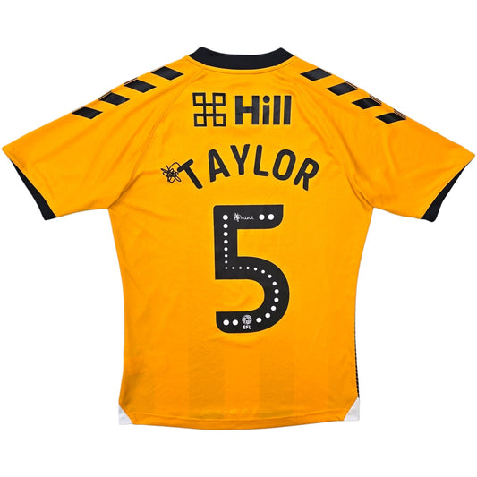 2020/21 Cambridge United Home Football Shirt (S) Hummel #5 Taylor