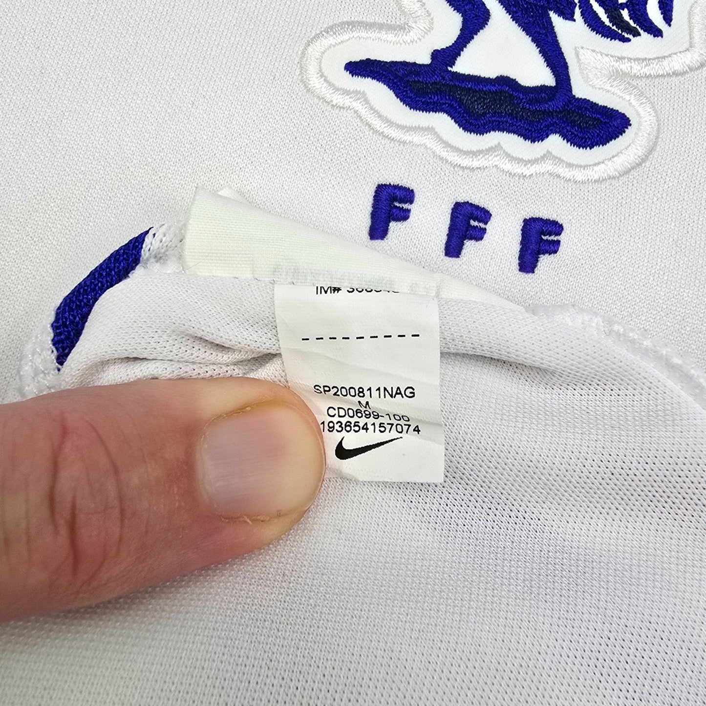 2020/21 France Away Football Shirt (M) Nike #10 Mbappe