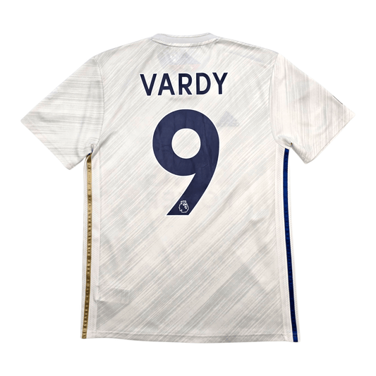 2020/21 Leicester City Away Football Shirt (S) Adidas #9 Vardy