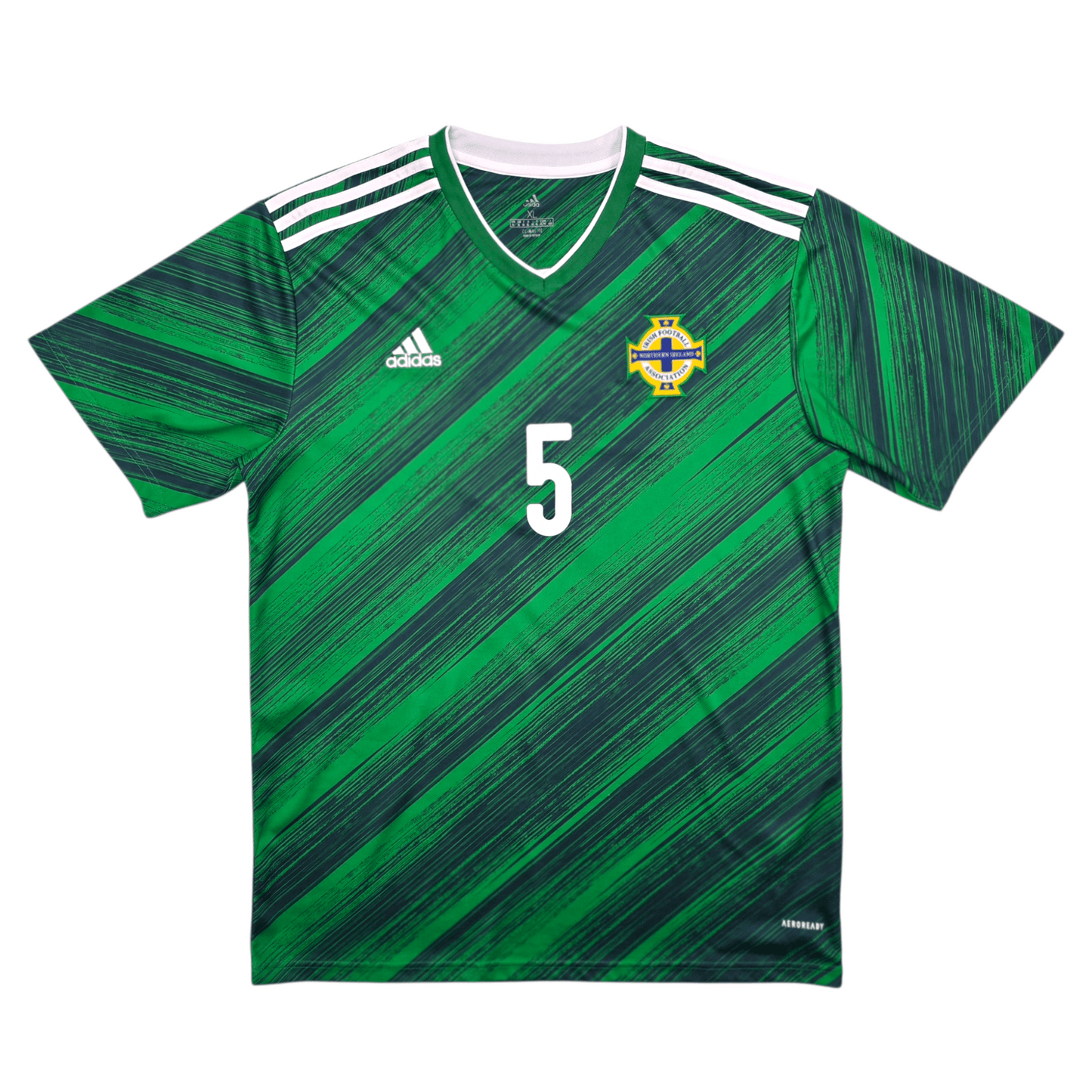 2020/21 Northern Ireland Home Football Shirt (XL) Adidas #5 Evans