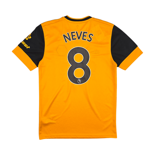 2020/21 Wolverhampton Wanderers Home Football Shirt (S) Adidas #8 Neves