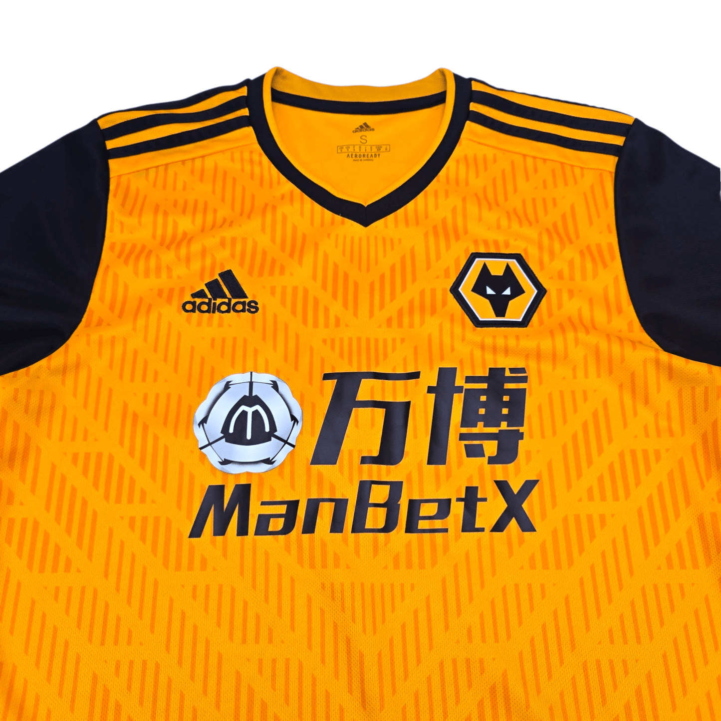 2020/21 Wolverhampton Wanderers Home Football Shirt (S) Adidas #8 Neves