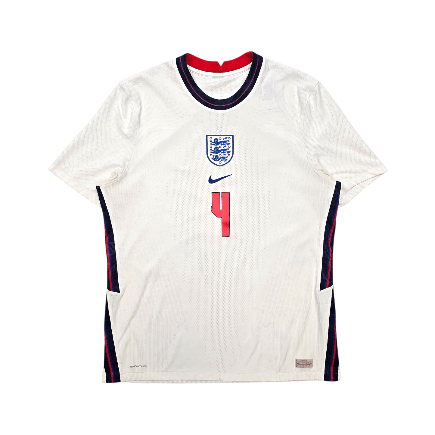 2020/22 England Home Football Shirt (L) Nike #4 Rice (Player Version)