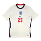 2020/22 England Home Football Shirt (M) Nike #25 Saka