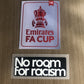 Arsenal 2020/21 FA Cup Player Size 14 Times Winner and Holder Sleeve Badge