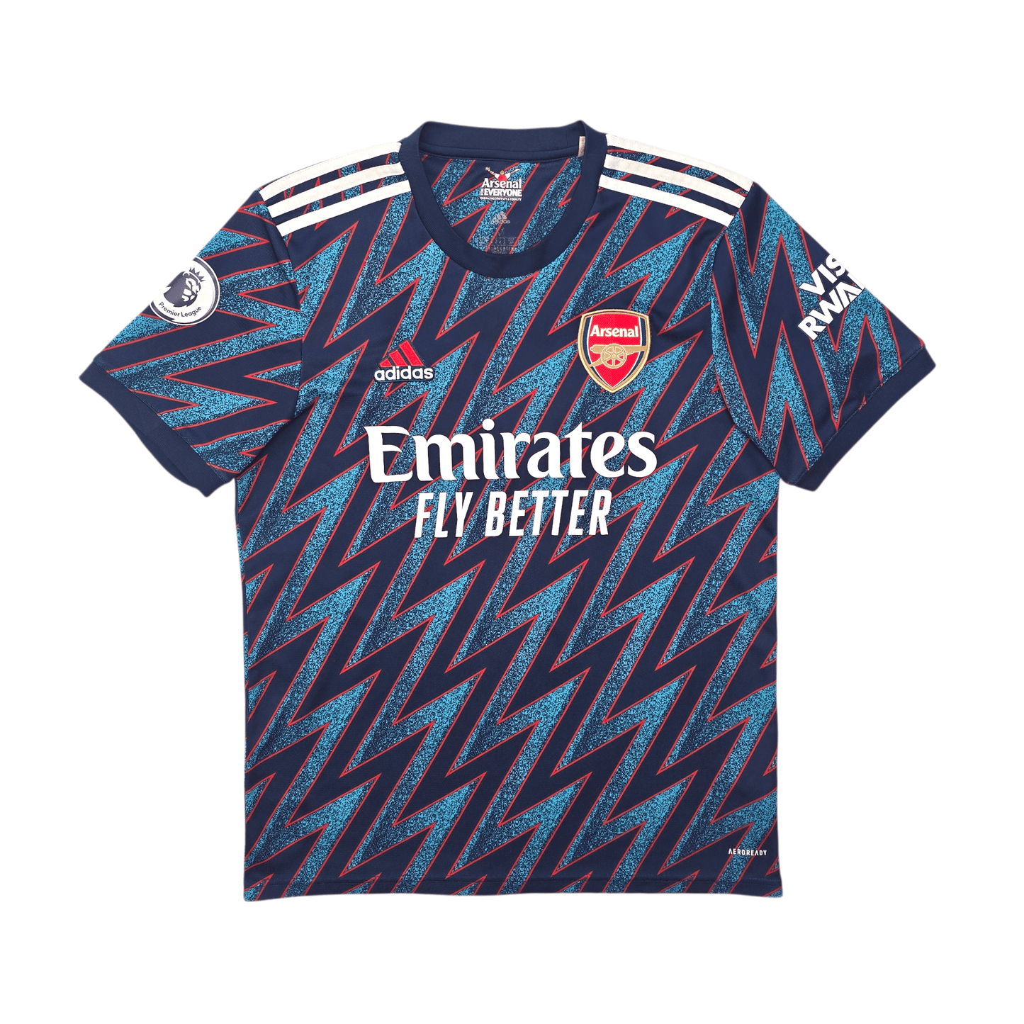 2021/22 Arsenal Third Football Shirt (M) Adidas #8 Odegaard