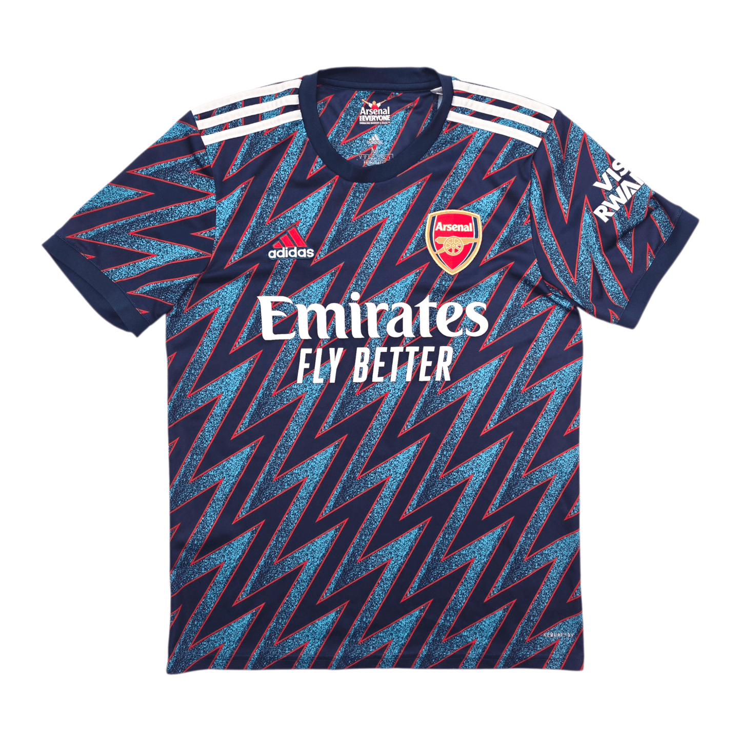 2021/22 Arsenal Third Football Shirt (M) Adidas #8 Odegaard