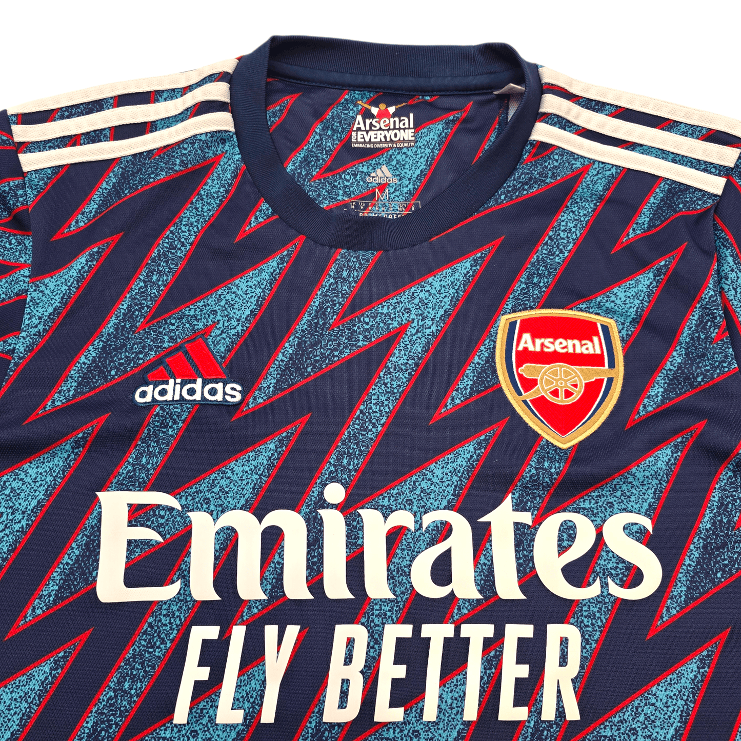2021/22 Arsenal Third Football Shirt (M) Adidas #8 Odegaard