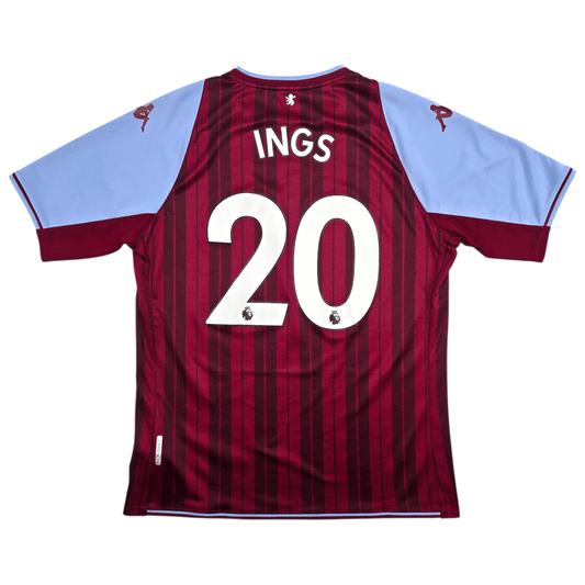 2021/22 Aston Villa Home Football Shirt (2XL) Kappa #20 Ings