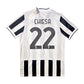2021/22 Juventus Home Football Shirt (M) Adidas #22 Chiesa (BNWTs)