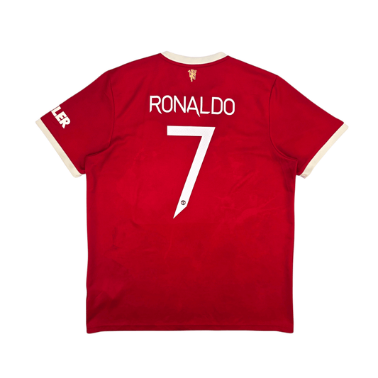 2021/22 Manchester United Home Football Shirt (XL) Adidas #7 Ronaldo