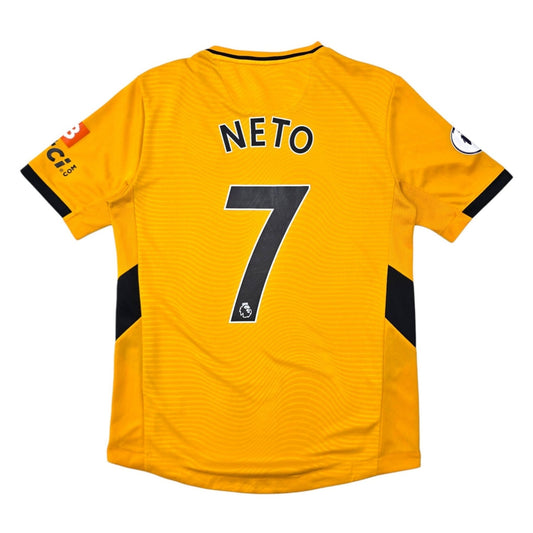 2021/22 Wolverhampton Wanderers Home Football Shirt (M) Castore #7 Neto