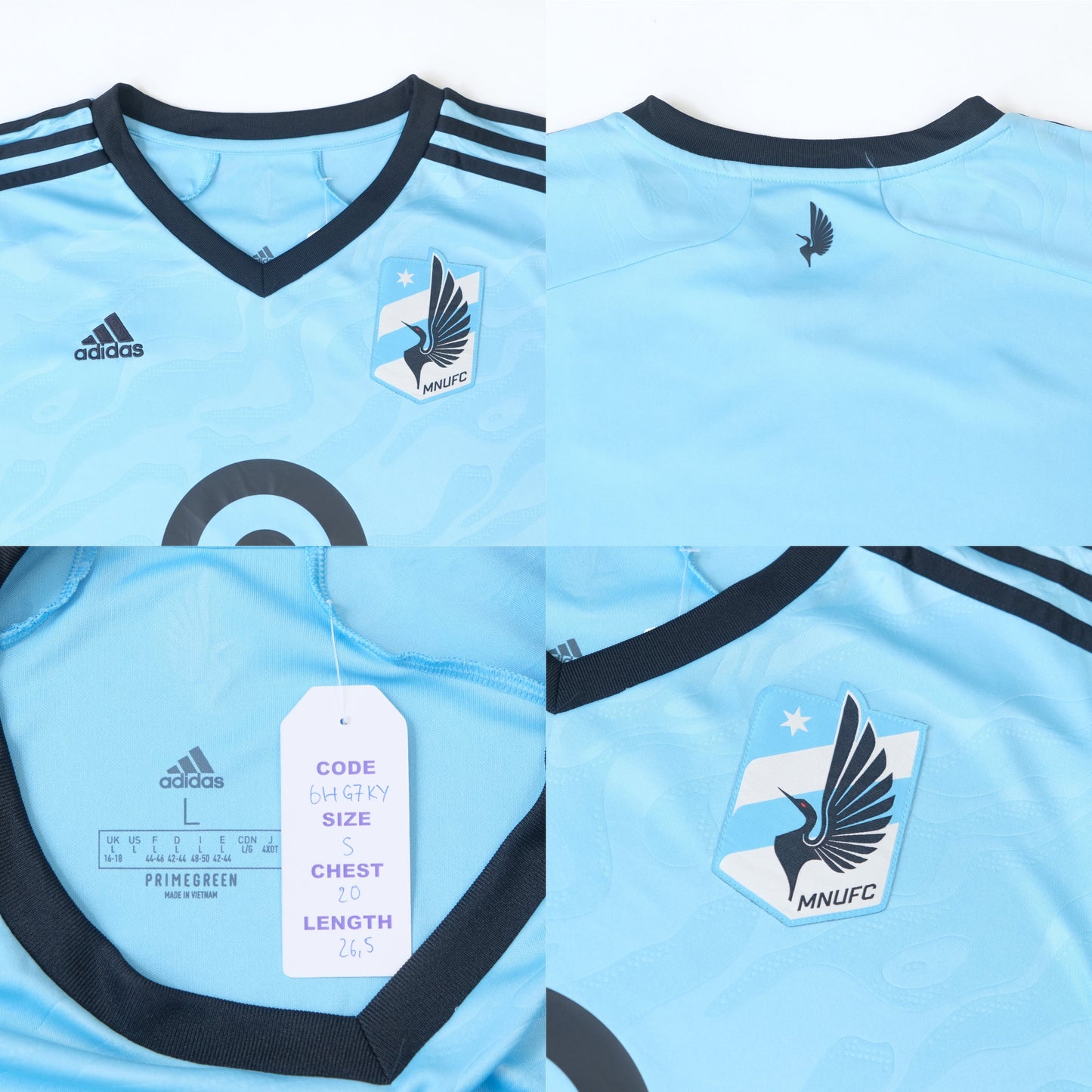2021/22 Minnesota United Away Shirt Adidas MLS Womens L