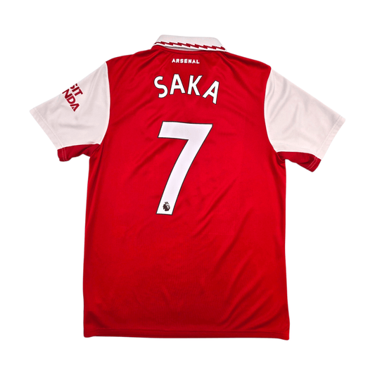 2022/23 Arsenal Home Football Shirt (M) Adidas #7 Saka