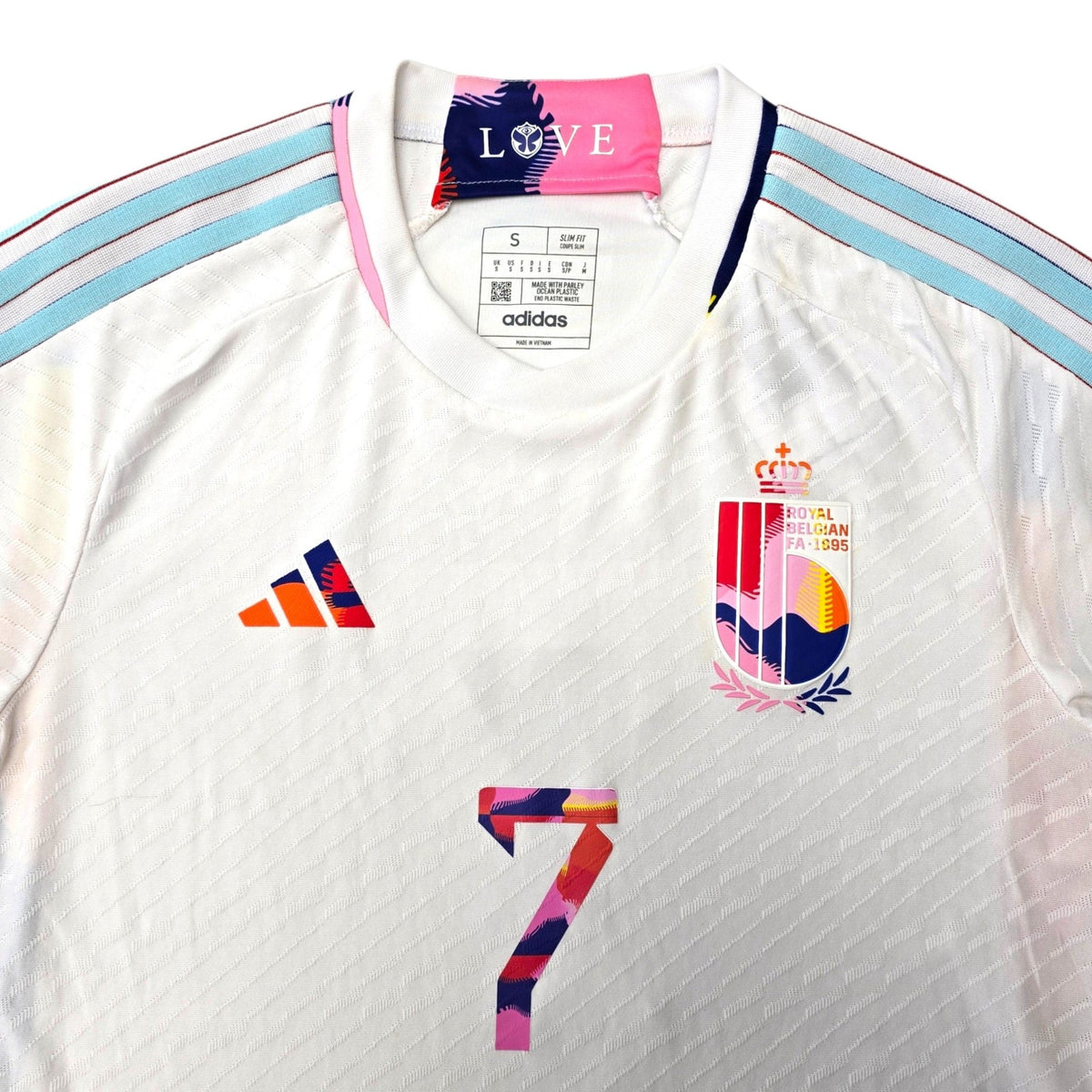 2022/23 Belgium Away Football Shirt (S) Adidas #7 De Bruyne (Player Version)