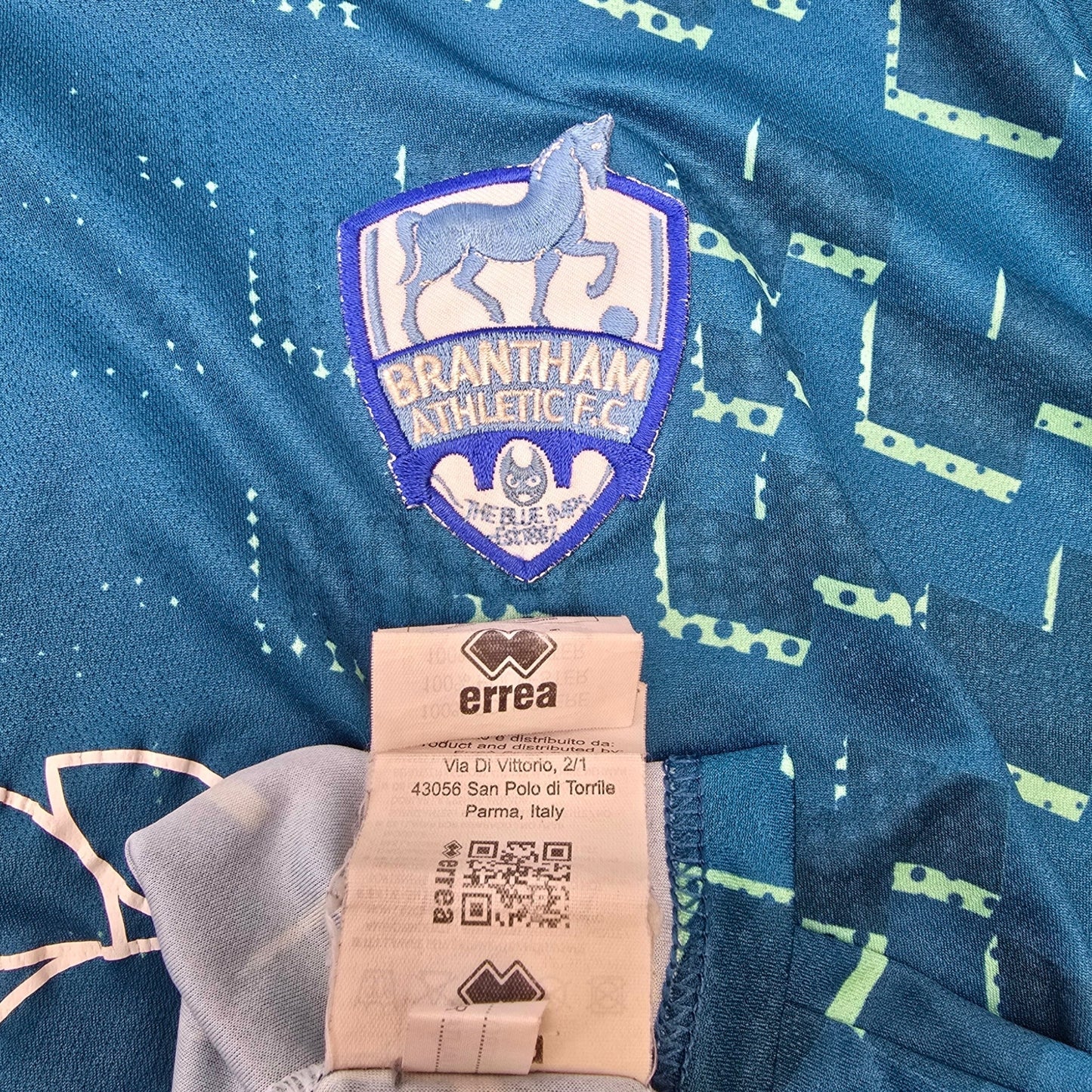 2022/23 Brantham Athletic Goal Keeper Football Shirt (L) Errea #1 (Matchworn)