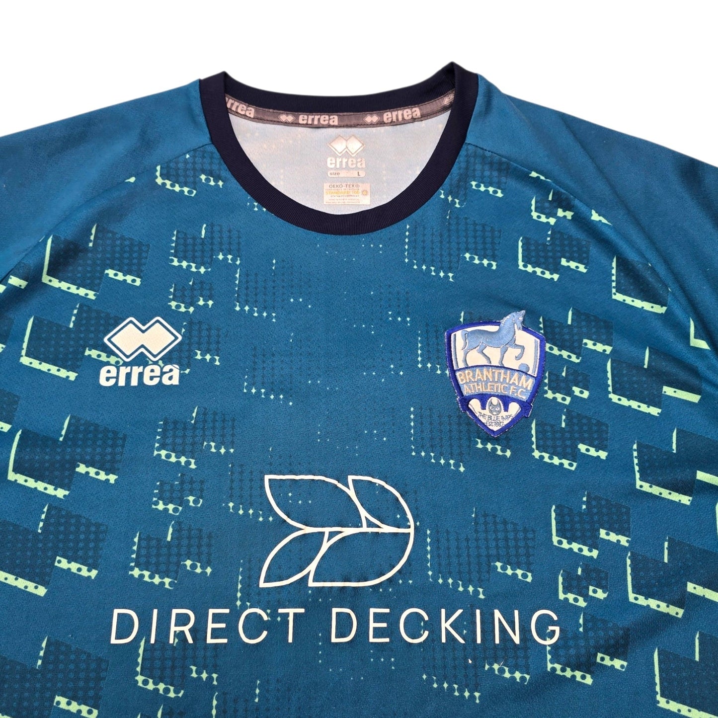 2022/23 Brantham Athletic Goal Keeper Football Shirt (L) Errea #1 (Matchworn)