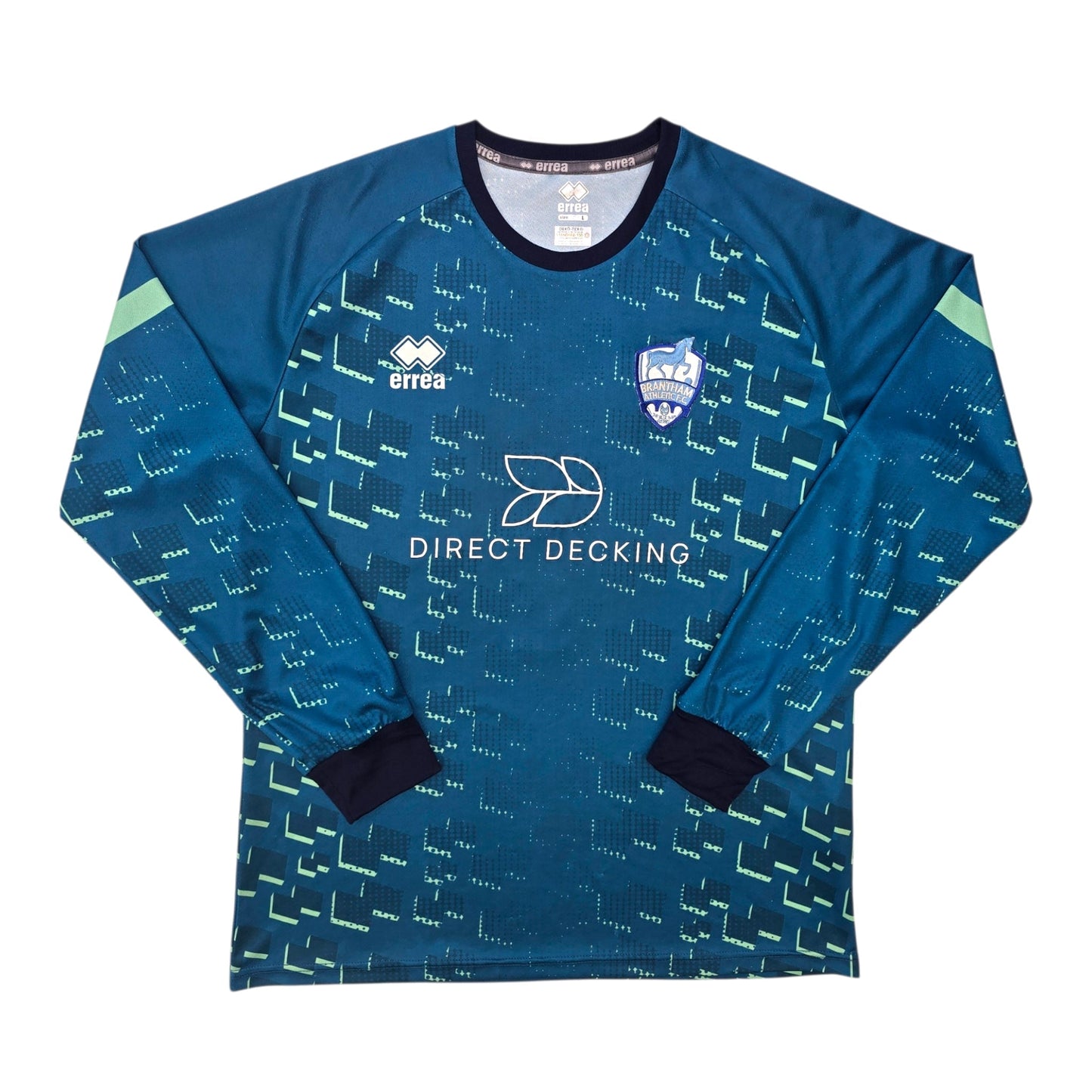 2022/23 Brantham Athletic Goal Keeper Football Shirt (L) Errea #1 (Matchworn)