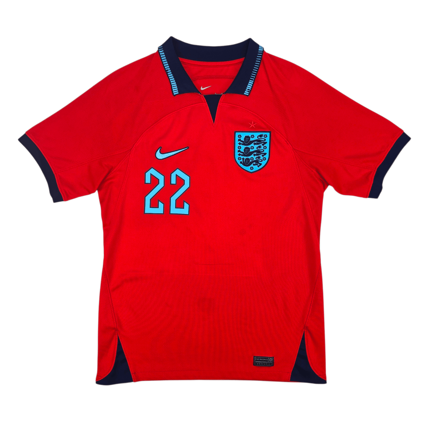 2022/23 England Away Football Shirt (S) Nike #22 Bellingham