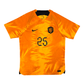 2022/23 Holland Home Football Shirt (L) Nike #25 Xavi
