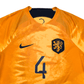 2022/23 Holland Home Football Shirt (S) Nike #4 Virgil
