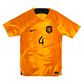 2022/23 Holland Home Football Shirt (S) Nike #4 Virgil