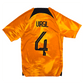 2022/23 Holland Home Football Shirt (S) Nike #4 Virgil