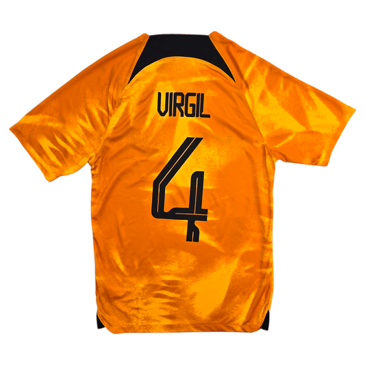 2022/23 Holland Home Football Shirt (S) Nike #4 Virgil