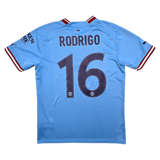 2022/23 Manchester City Home Football Shirt (M) Puma #16 Rodri