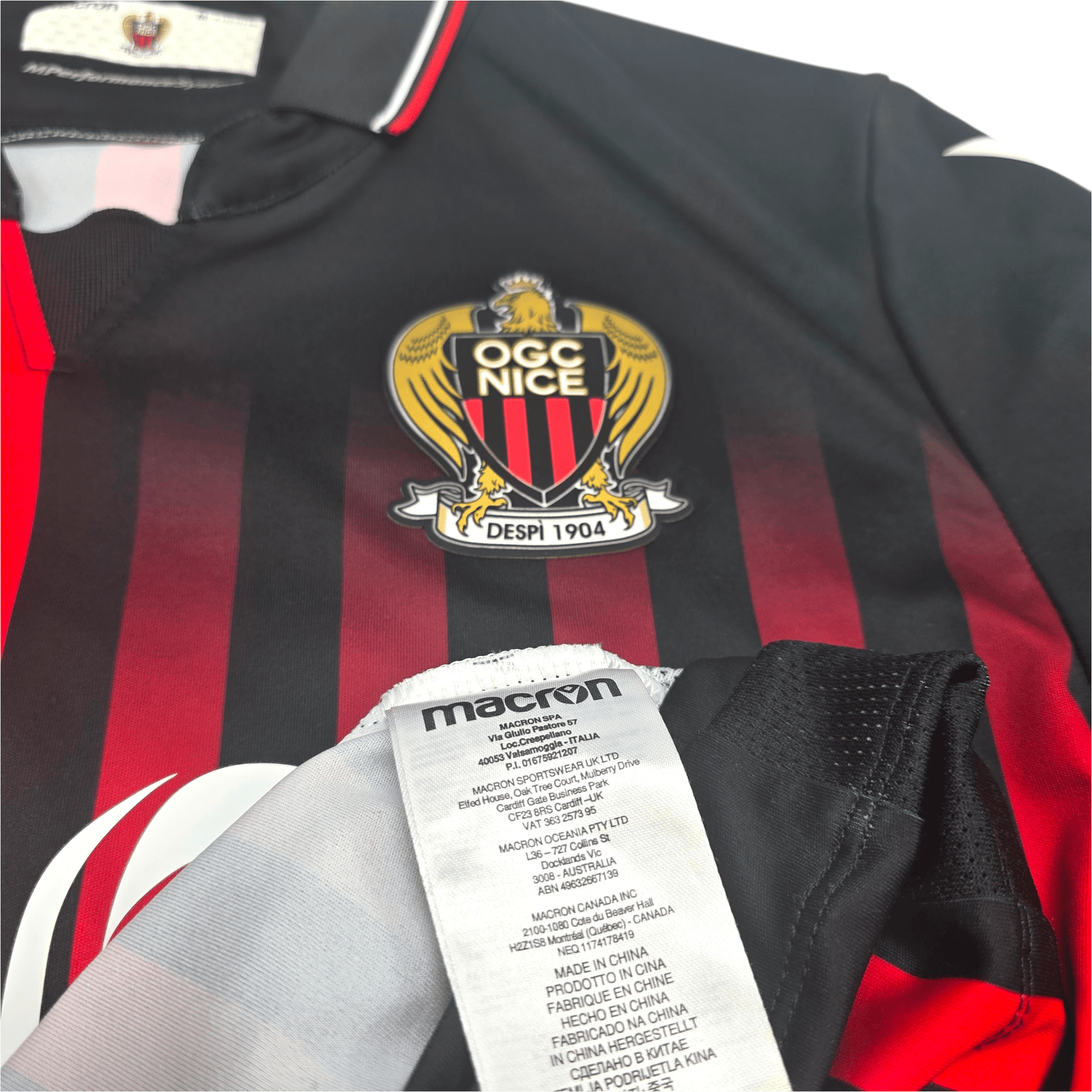2022/23 Nice Home Football Shirt (M) Macron