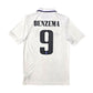 2022/23 Real Madrid Home Football Shirt (S) Adidas #9 Benzema