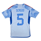 2022/23 Spain Away Football Shirt (S) Adidas #5 Sergio (Busquets)