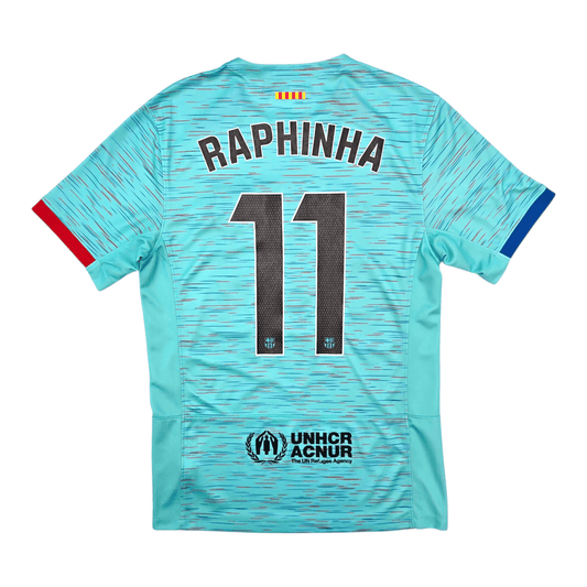 2023/24 Barcelona Third Football Shirt (S) Nike #11 Raphinha