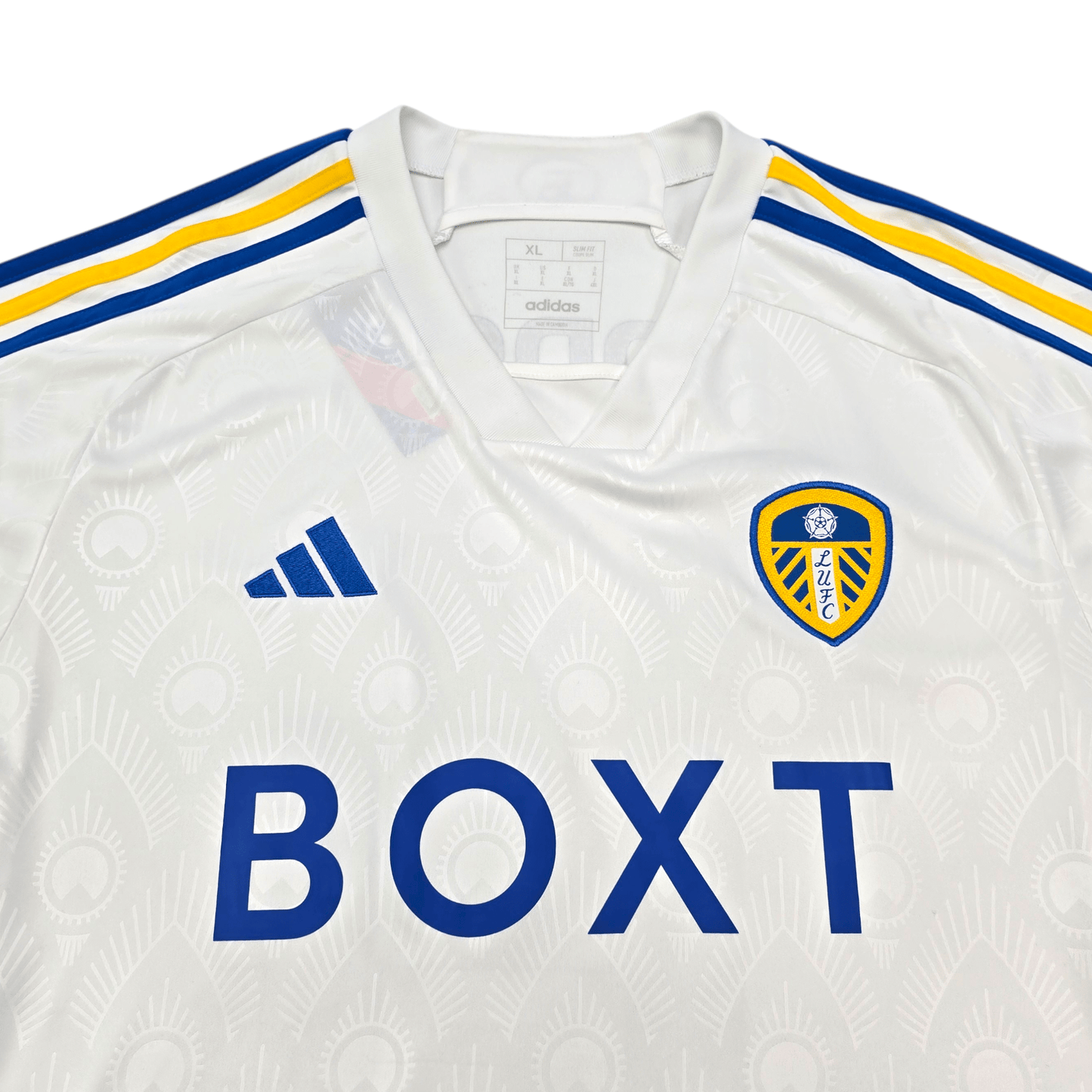 2023/24 Leeds United Home Football Shirt (XL) Adidas #14 Rodon