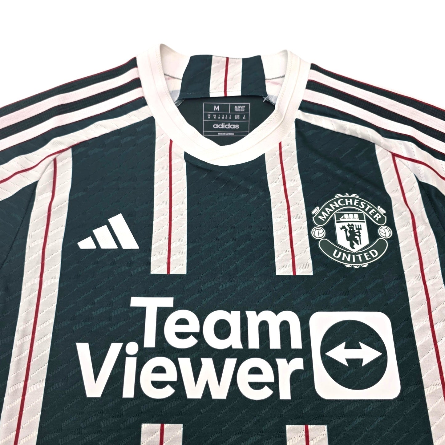 2023/24 Manchester United Away Football Shirt (M) Adidas #37 Mainoo (Player Version)