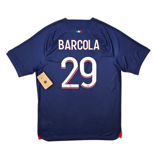 2023/24 PSG Home Football Shirt (L) Nike #29 Barcola (BNWTs)