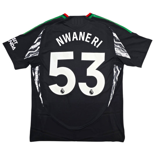 2024/25 Arsenal Away Football Shirt (L) Adidas #53 Nwaneri (Player Version)