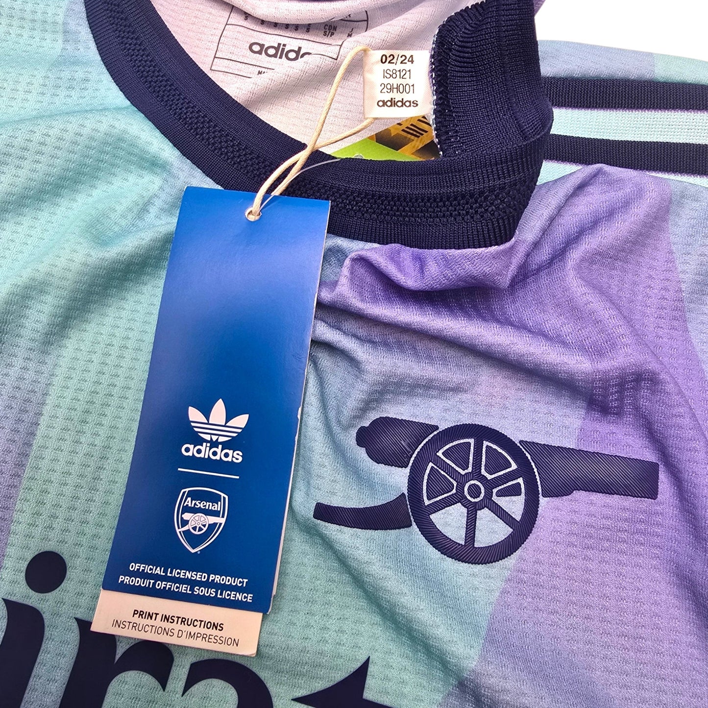 2024/25 Arsenal Third Football Shirt (S) Adidas (Player Version | BNWTs)
