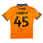 2024/25 Cambridge United Home Football Shirt (M) Umbro #45 Longelo (Signed | Match Issue)