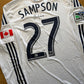 Vancouver Whitecaps 2013/14 Match Issued + Signed Home 'Sampson 27' (M)