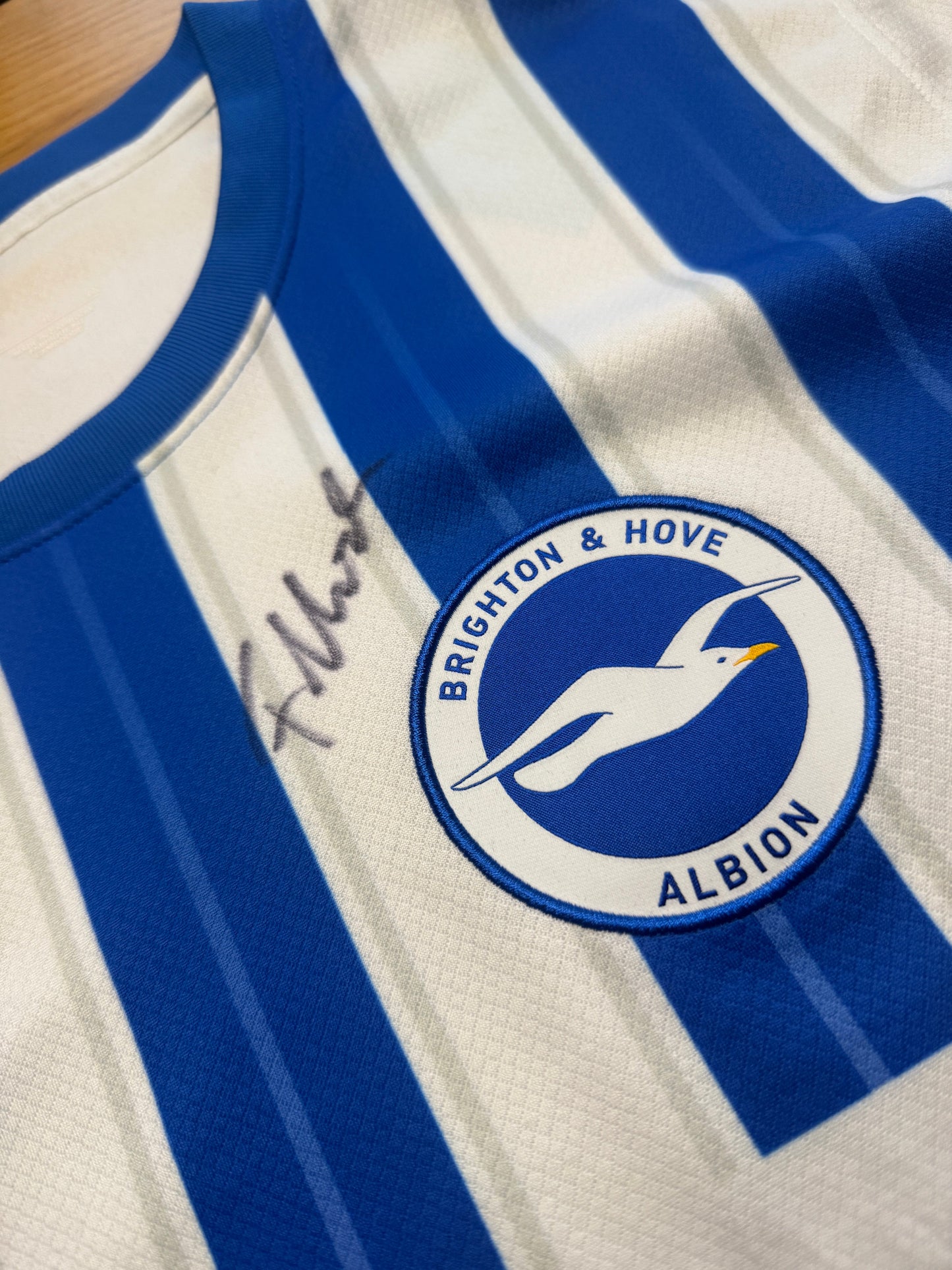 Brighton and Hove Albion 2024/25 Home Signed (Fabian Hurzeler) (XL)