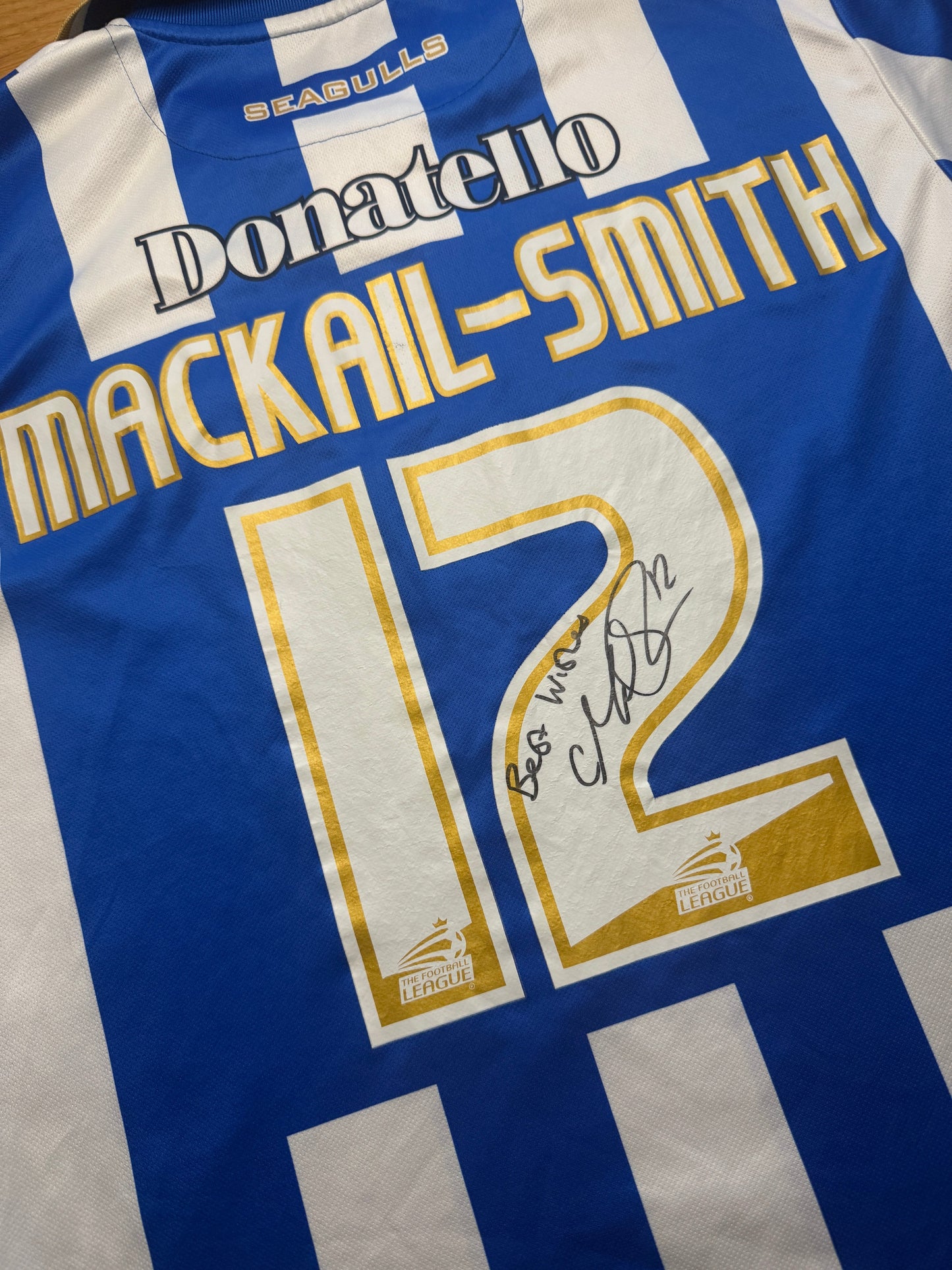 Brighton and Hove Albion 2011/13 Home Signed 'Mackail-Smith 12' (XL)