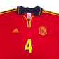 2000/02 Spain Home Football Shirt (XL) Adidas #4 Guardiola
