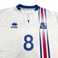 2016/18 Iceland Away Football Shirt (L) Errea #8 B. Bjarnason