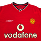 2000/02 Manchester United Home Football Shirt (M) Umbro